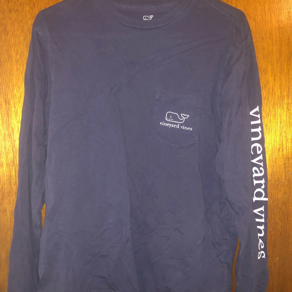 Navy Blue Vineyard Vines long sleeve tee